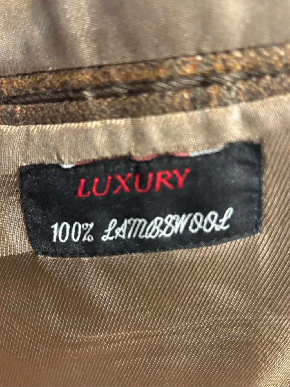 LaCrosse Luxury 100% Lambswool Men’s Plaid Sport Coat  - Size 42L